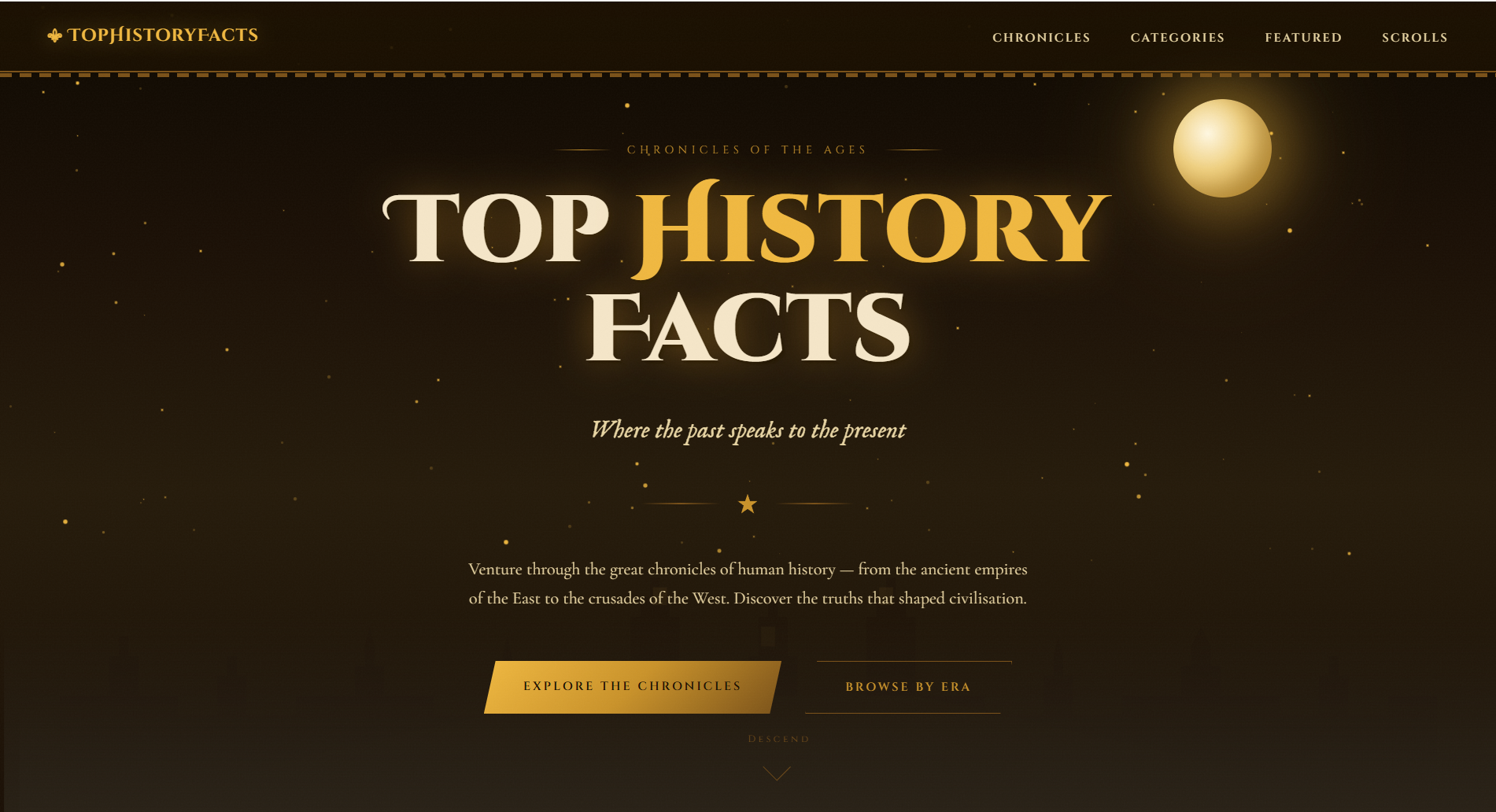 Top History Facts projekto vaizdas