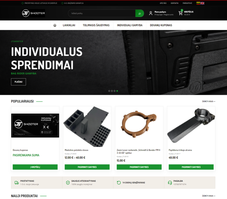 JTShooter.lt projekto vaizdas